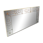 Miroir vnitien de brasserie en verre glomis ancien