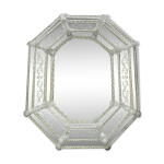 Miroir v�nitien en verre de murano incolore vers 1920