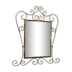 Miroir vintage dor 55x70cm