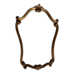 Miroir vintage style rocaille en stuc et bois 80 cm