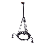 Monture de lustre plafonnier en fer forg