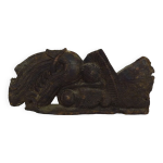 Morceau de bas relief indonsien en bois, camlon. xixme