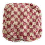 Moroccan pouf - custom checkered pouf - berber moroccan pouf