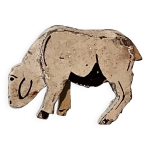 Mouton en bois, animaux de la ferme, jouet ancien