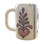 Mug sign dcor coeur et fleur rose