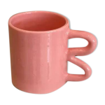 Mug tasse céramique anse vague Mug tasse céramique anse vague