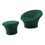 Mushroom armchair and ottoman by pierre paulin for artifort, 1960's