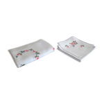 Nappe ajoure et 8 serviettes de table assorties 230 x 165