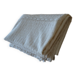 Nappe ancienne lin et macram 1, 50 / 1, 72
