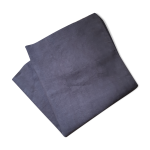 Nappe de campagne en lin lourd gris fonc�