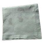 Nappe damasse carre vert amande