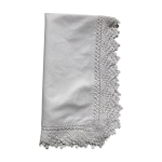 Nappe métis bord crocheté main 84cm x 91cm Nappe métis bord crocheté main 84cm x 91cm
