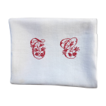 Nappe avec monogramme tc central