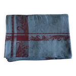 Nappe muguet papillons bleue et rouge 160x240 Nappe muguet papillons bleue et rouge 160x240