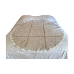 Nappe ovale ancienne brodée Nappe ovale ancienne brodée