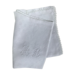 Nappe rectangle al double broderie bord crocheté Nappe rectangle al double broderie bord crocheté