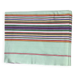 Nappe rectangle raye tissage vintage