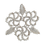 Napperon en crochet, vintage, beige