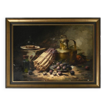 Nature morte du xixme sicle par alfred arthur brunel de neuville