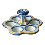 Oeufrier coquetier en faience de quimper hb