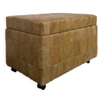 Ottoman en patchwork de cuir de sede