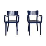 Paire de 2 fauteuils de bureau bout de table