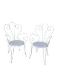 Paire d anciens fauteuils de jardin en fer forg
