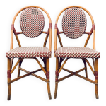 Paire d anciennes chaises de bistrot terrasse