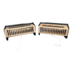 Paire d'appliques chevet mtal et laiton de paul neuhaus allemagne 1950 bauhaus