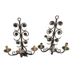 Paire appliques en fer forg�