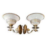 Paire d'appliques murales anciennes des ann�es 50