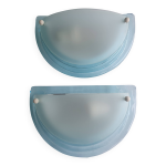 Paire d'appliques murales demi - lune vintage Paire d'appliques murales demi - lune vintage