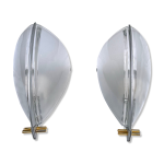 Paire d'appliques murano veart par guismondi pour artemide