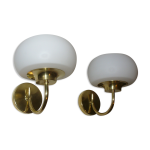 Paire d' appliques  tirette des annes 70