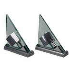 Paire d'appliques vintage icaro de carlo forcolini pour artemide en verre et m�tal 1986