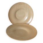 Paire d'assiettes � dessert gr�s village