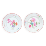 Paire d assiettes en porcelaine de limoges peintes et signes