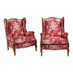 Paire de berg�res style louis xv