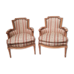 Paire de bergere style louis xvi Paire de bergere style louis xvi