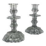 Paire de bougeoirs en cristal - maison baccarat france - harcourt Paire de bougeoirs en cristal - maison baccarat france - harcourt