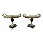 Paire de cassolettes de pharmacie Paire de cassolettes de pharmacie