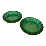 Paire de cendriers vide poches vert émeraude Paire de cendriers vide poches vert émeraude