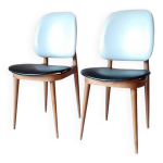 Paire de chaises baumann pégase vintage 1960 Paire de chaises baumann pégase vintage 1960