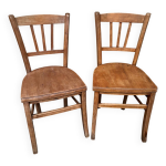 Paire de chaises bistrot type baumann ou thonet