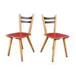 Paire de chaises bistrot brasserie vintage scandinave galette color legrand design