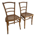Paire de chaises bistrot cannes