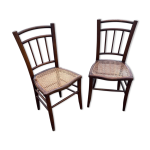 Paire de chaises bistrot cannes