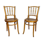 Paire de chaises bistrot cannes mundus ungvar ungarn 1900