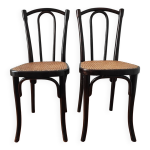 Paire de chaises bistrot thonet n56