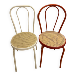 Paire de chaises bistrot vintage
